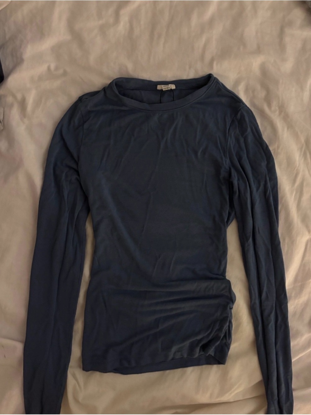 Garage Long Sleeve Tee in Navy Blue